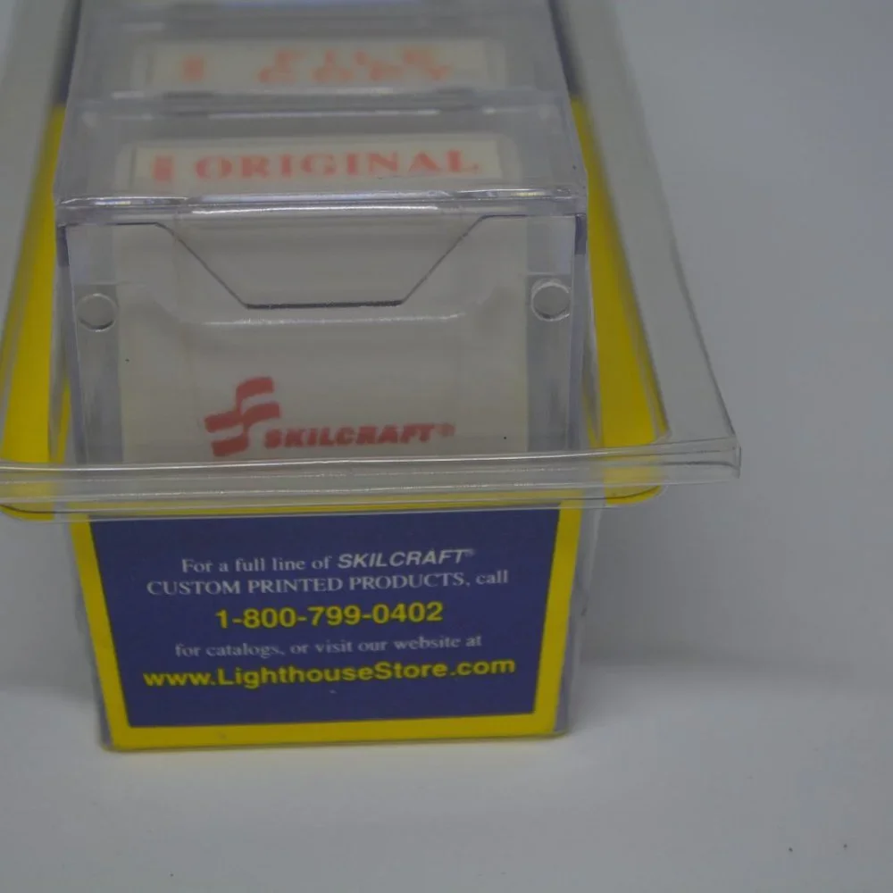 Skilcraft File Master Office Stamp Kit Pre Inked Confidential Duplicate Original